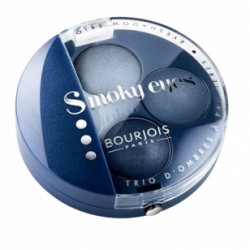 Тени для век 3-цветные компактные Smoky Eyes 11 Голубой джинс 4.5g