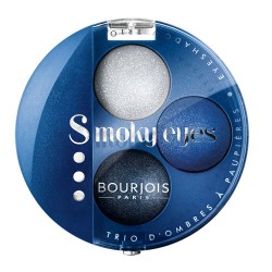Тени для век 3-цветные компактные Smoky Eyes 15 Темно-синий 4.5g
