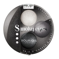 Тени для век 3-цветные компактные Smoky Eyes 16 Серо-черный 4.5g