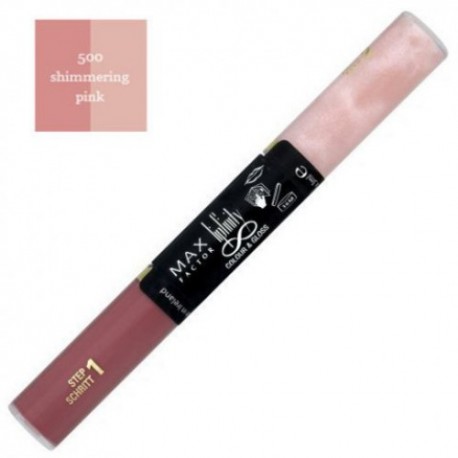 Помада-блеск для губ LipFinity Colour&Gloss 500 Мерцающий розовый 2*3ml