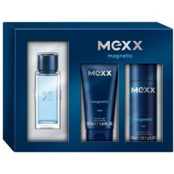 Mexx Magnetic Man / набор (edt 30ml+deo 50ml+sh/gel 50ml) для мужчин