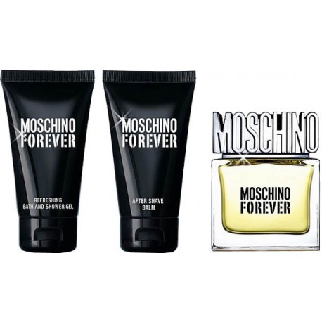 Moschino Forever — набор (edt 4.5ml+a/sh balm 25ml+sh/gel 25ml) для мужчин