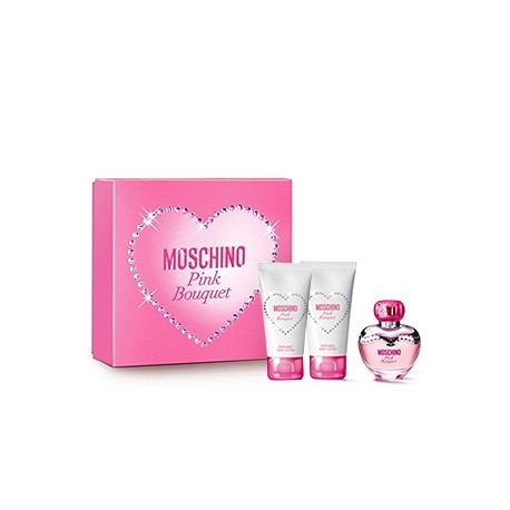 Moschino Pink Bouquet — набор (edt 5ml+b/lot 25ml+sh/gel 25ml) для женщин