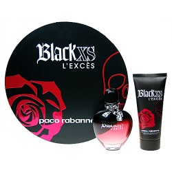 Paco Rabanne Black XS L`Exces — набор (edp 80ml+b/lot 100ml) для женщин