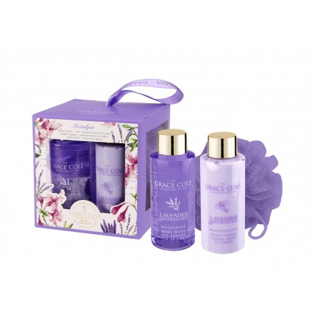 Набор Grace Cole Lavender and Honeysuckle Nostalгia / для женщин с ароматом лаванды и жимолости