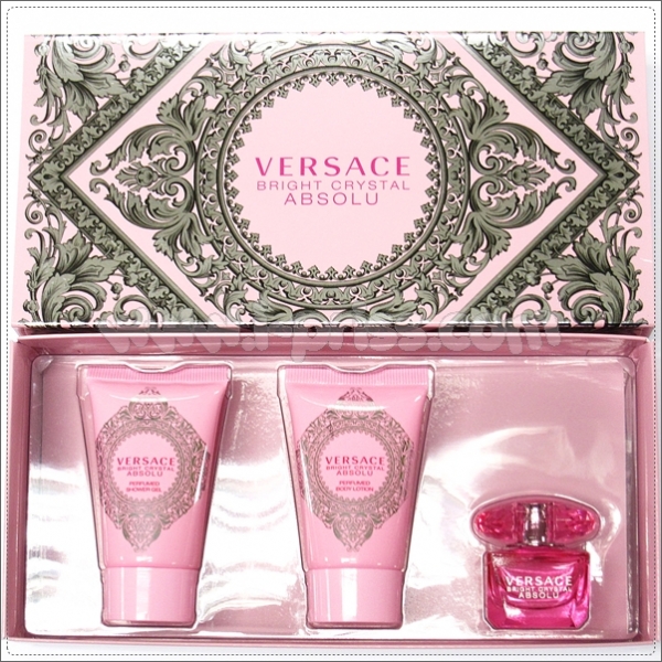 Versace Bright Crystal Absolu / набор (edp 5ml+b/lot 25ml+sh/gel 25ml) для женщин