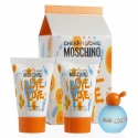 Moschino Cheap & Chic I Love Love — набор (edt 4.9ml+b/lot 25ml+sh/gel 25ml) для женщин New Design