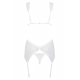 Эротический элегантный белый корсет из нежного кружева Swanita corset