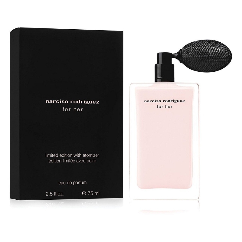 Narciso Rodriguez For Her / парфюмированная вода 75ml для женщин ТЕСТЕР Limited Edition With Atomizer