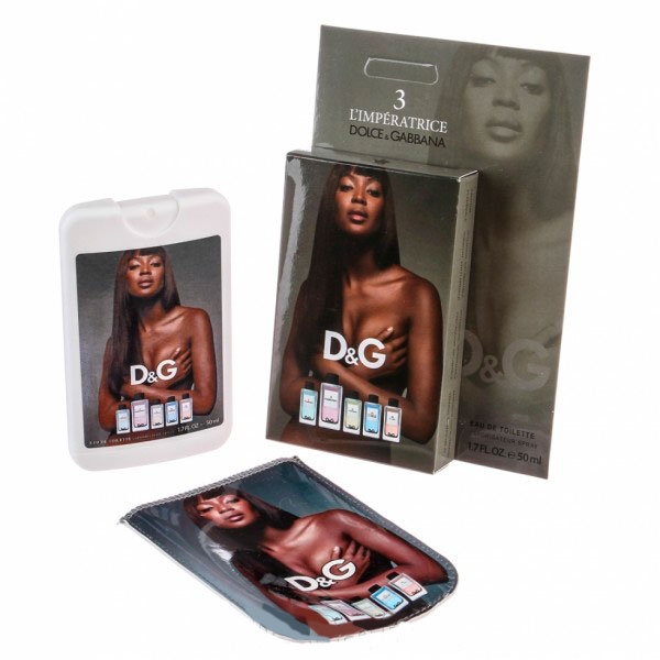 Dolce & Gabbana 3 L`Imperatrice / мини-парфюм в кожаном чехле 50ml для женщин