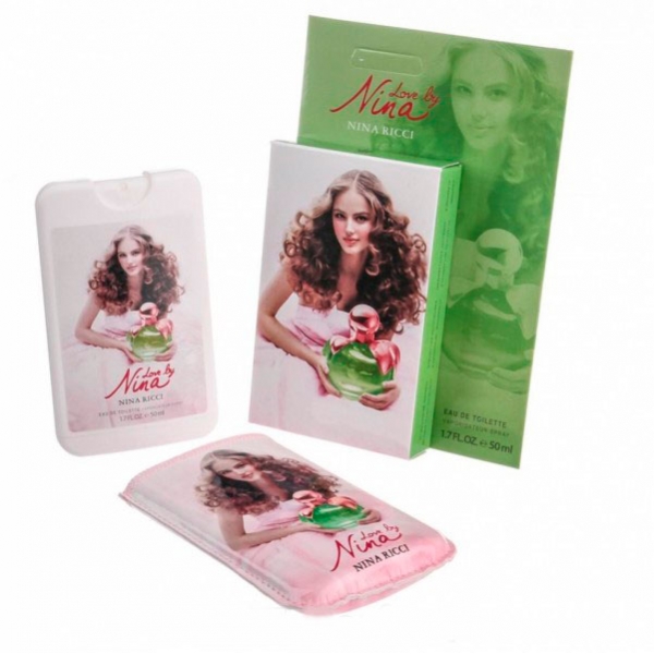 Nina Ricci Love by Nina — мини парфюм в кожаном чехле 50ml для женщин