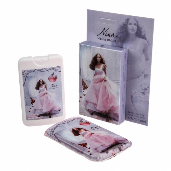 Nina Ricci Nina / мини-парфюм в кожаном чехле 50ml для женщин