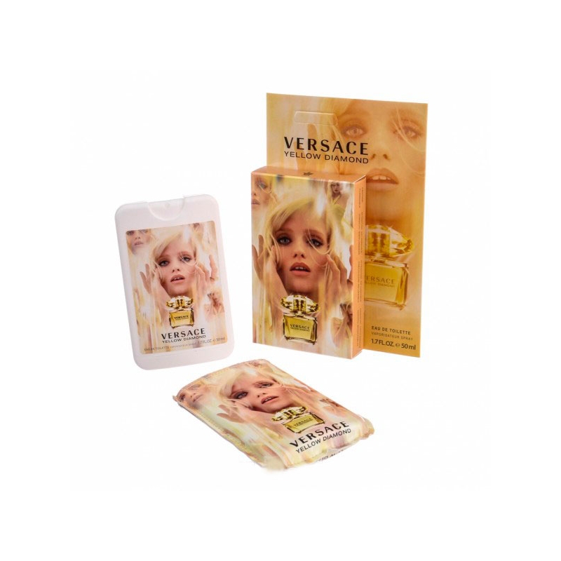 Versace Yellow Diamond / мини-парфюм в кожаном чехле 50ml для женщин