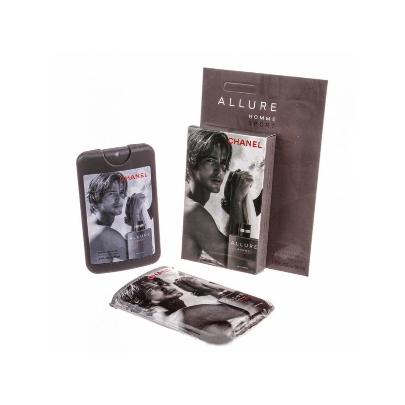 Chanel Allure Homme Sport Extreme — мини парфюм в кожаном чехле 50ml для мужчин