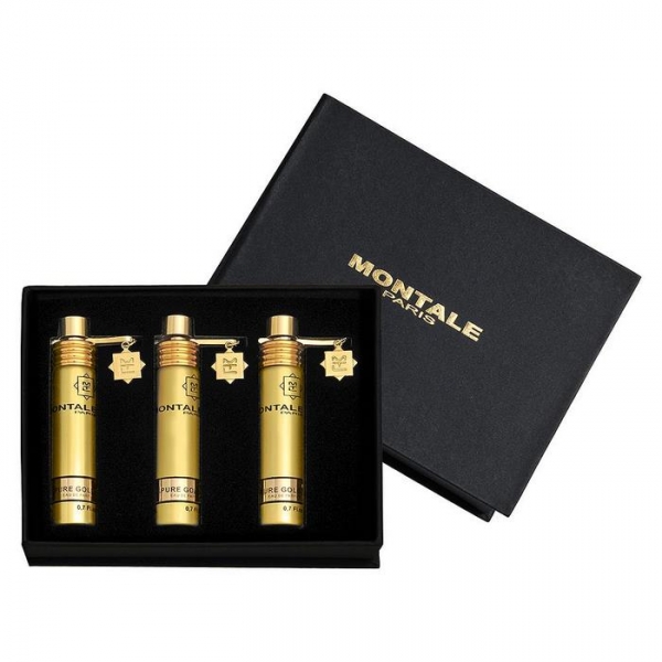 Montale Pure Gold / подарочный парфюмерный набор (3x20ml) унисекс