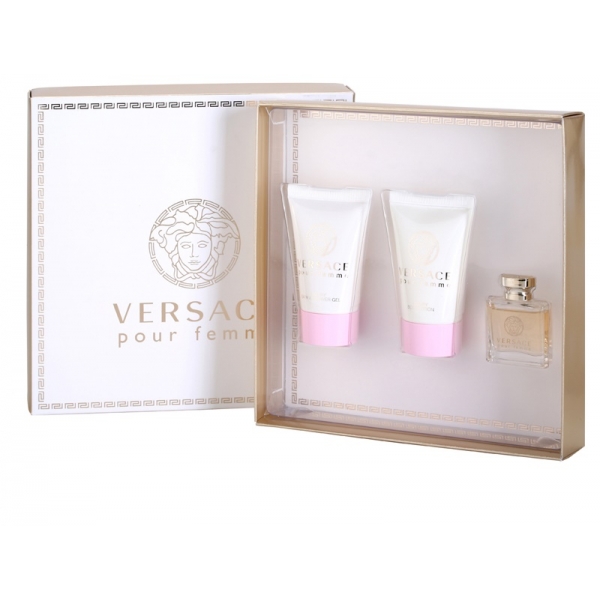 Versace Pour Femme White / набор (edp 5ml+b/lot 25ml+sh/gel 25ml) для женщин