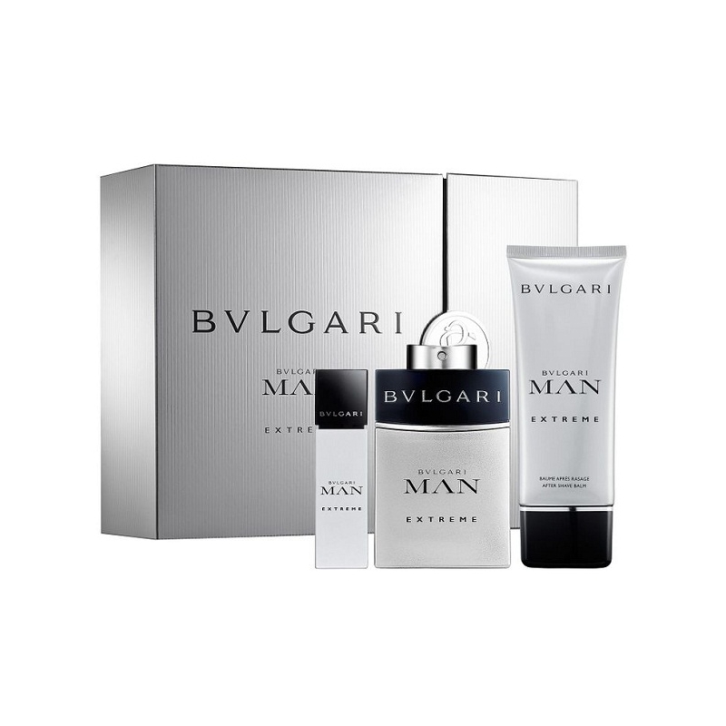 Bvlgari Man Extreme — набор (edt 100ml+edt 15ml+a/sh balm 100ml) для мужчин