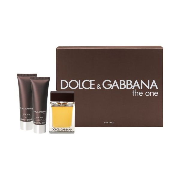 Dolce & Gabbana The One Men / набор (edt 100ml+a/sh balm 75ml+sh/gel 50ml) для мужчин
