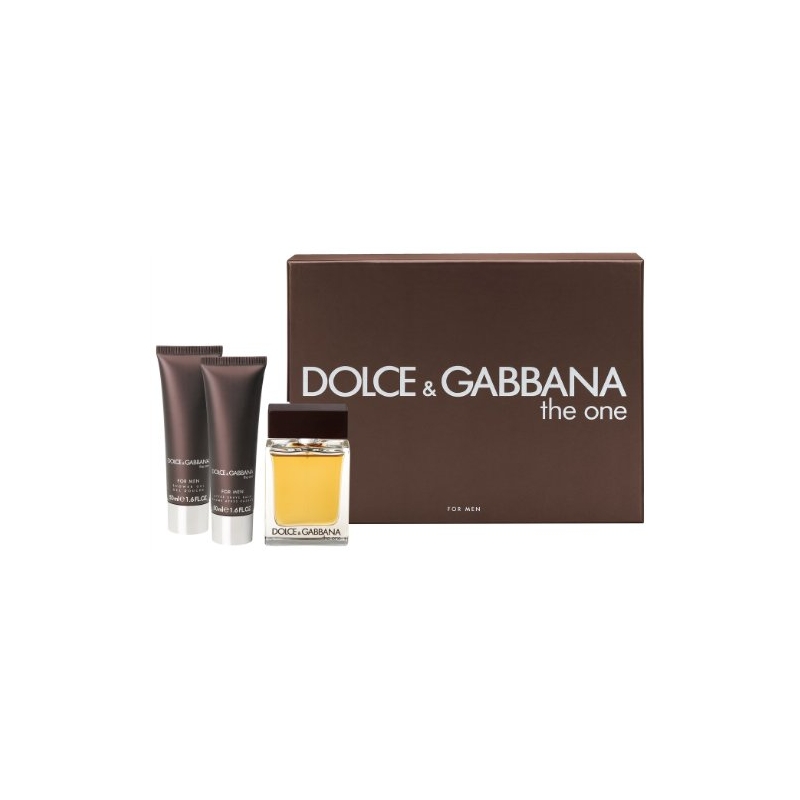 Dolce&Gabbana The One Men — набор (edt 100ml+a/sh balm 75ml+sh/gel 50ml) для мужчин