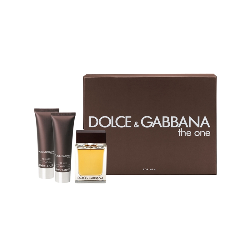 Dolce&Gabbana The One Men / набор (edt 100ml+a/sh balm 50ml+sh/gel 50ml) для мужчин