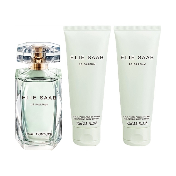 Elie Saab Le Parfum L`Eau Couture — набор (edt 90ml+b/lot 75ml+b/lot 75ml) для женщин