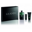 Gucci Guilty Black pour Homme / набор (edt 90ml+edt 8ml+sh/gel 50ml) для мужчин