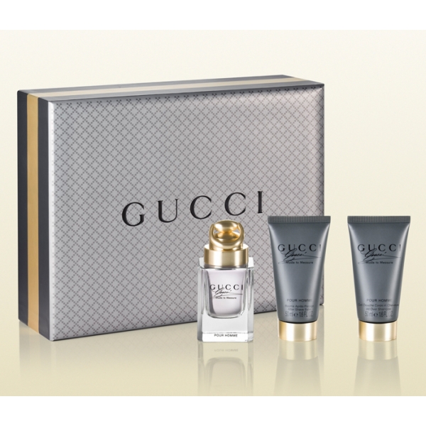 Gucci Made To Measure — набор (edt 90ml+a/sh balm 75ml+sh/gel 50ml) для мужчин