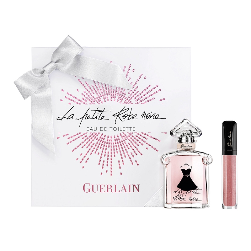 Guerlain La Petite Robe Noire — набор (edt 50ml+ блеск для губ c эффектом сияния Gloss D`enfer 463 7.5ml) для женщин