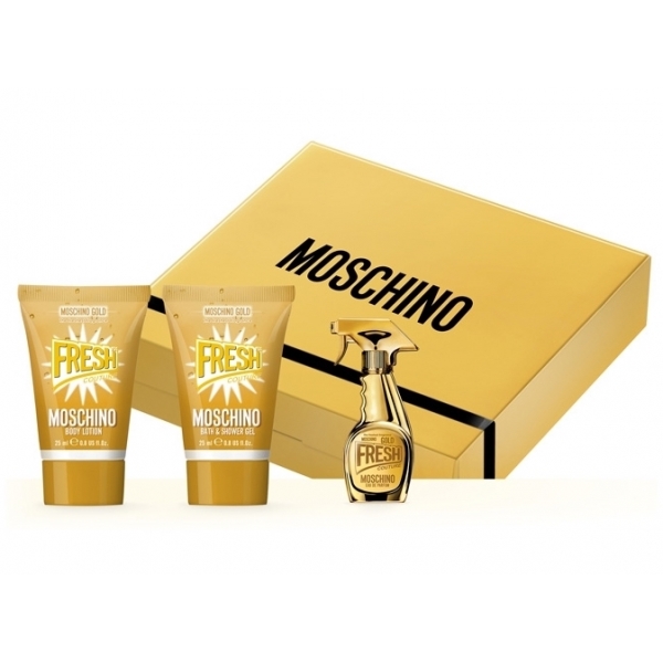Moschino Gold Fresh Couture — набор (edp 5ml+b/lot 25ml+sh/gel 25ml) для женщин