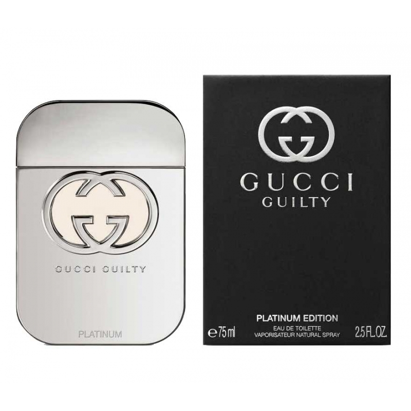 Gucci Guilty Platinum Edition — туалетная вода 75ml для женщин лицензия (lux)